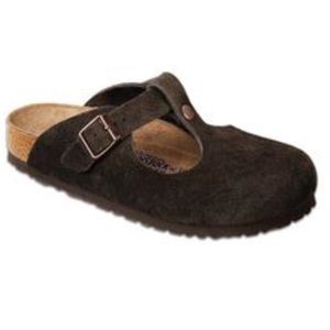 NWOT Birkenstock Mocha Suede Bern Mary Jane Clogs